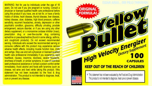 Buy Yellow Bullet Fat Burner Diet Pills ArnoldSupplements